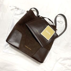 Michael Kors Suede Bucket Bag
